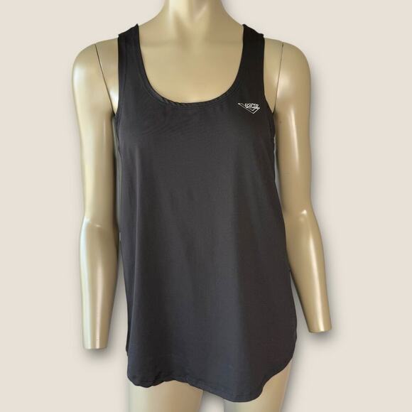 Pony Athletic Racerback Strappy Gym Workout Tank Top Activewear Size S Black - Picture 2 of 15